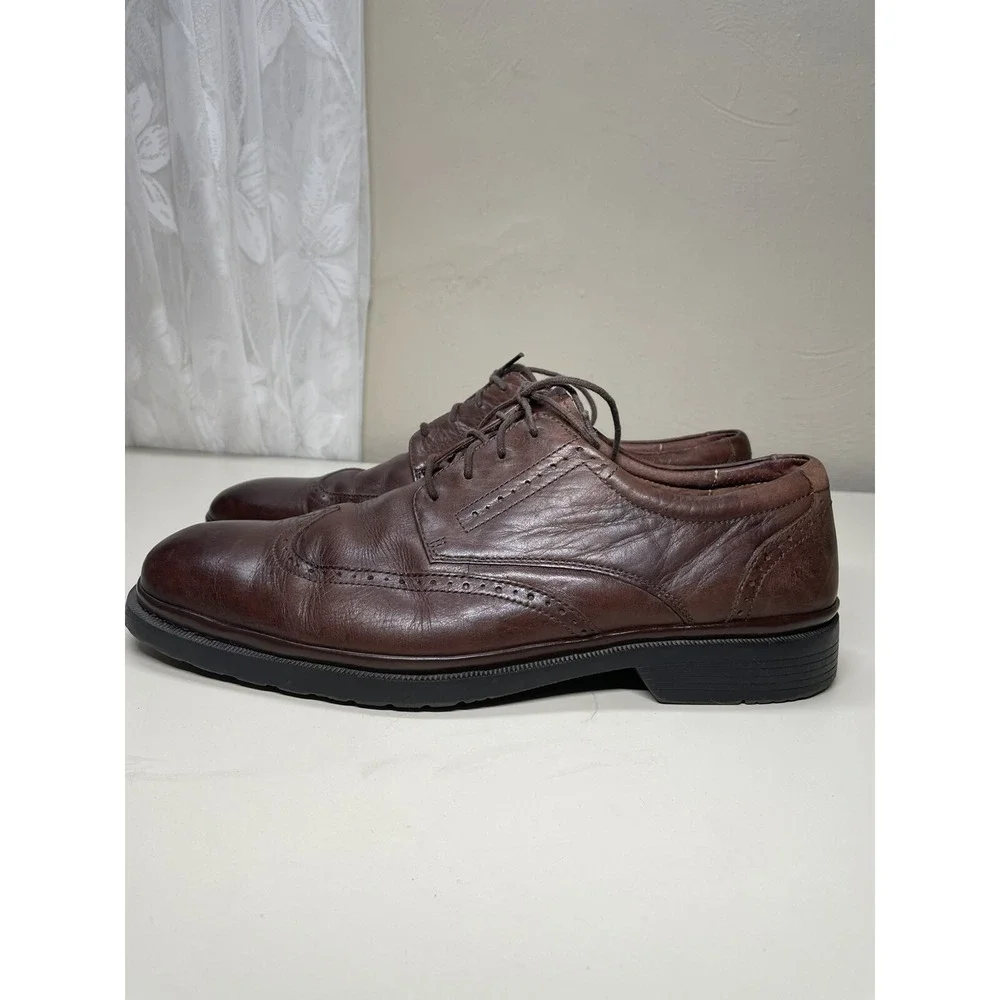 Nunn Bush Mens Size 10,5 M Brown Genuine Leather Shoes # 84058-200 Lace Up